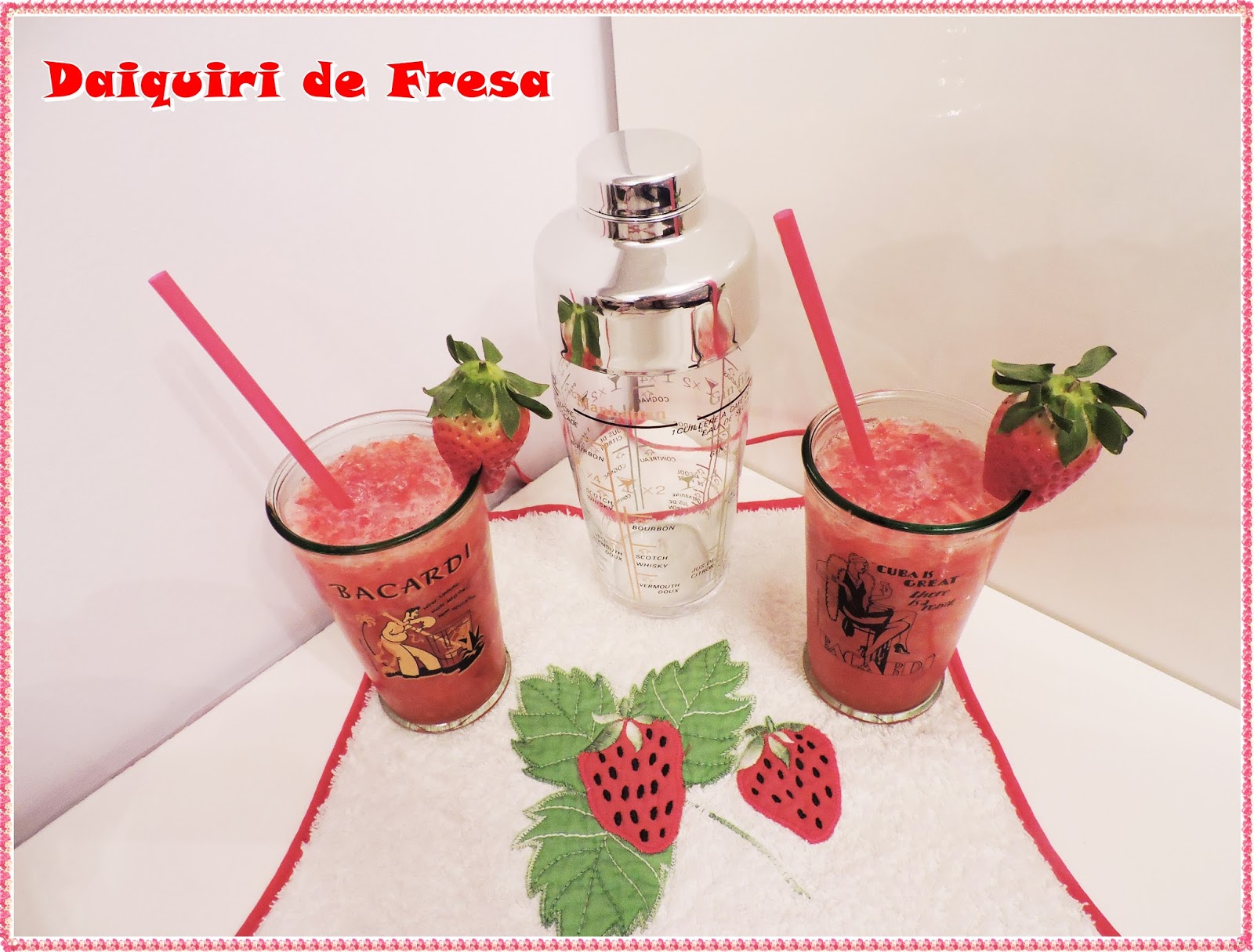 Fogones y Melones Daiquiri de Fresa (y cómo hacer un ron de fresas