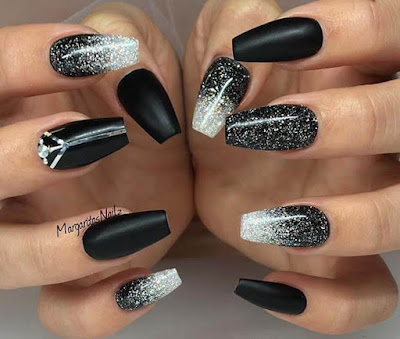 31+ Latest Black Coffin Nails Ideas Collection For Summer Occasions We think that black is one of the most trendy nail colors 31+ Latest Black Coffin Nails Ideas Collection For Summer Occasions