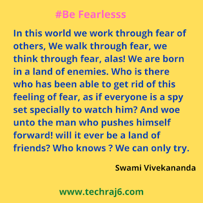 Be Fearless quotes by Swami Vivekananda