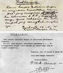 Teks proklamasi kemerdekaan indonesia diketik oleh