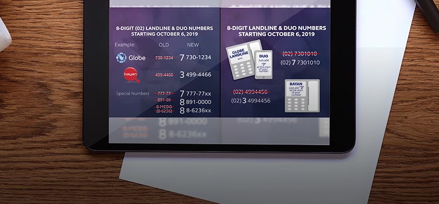 Globe, Bayan to Implement 8-digit Landline Number in MM, Neighboring Areas by October 6, 2019 Globe and Bayan 8-digit Landline Number
