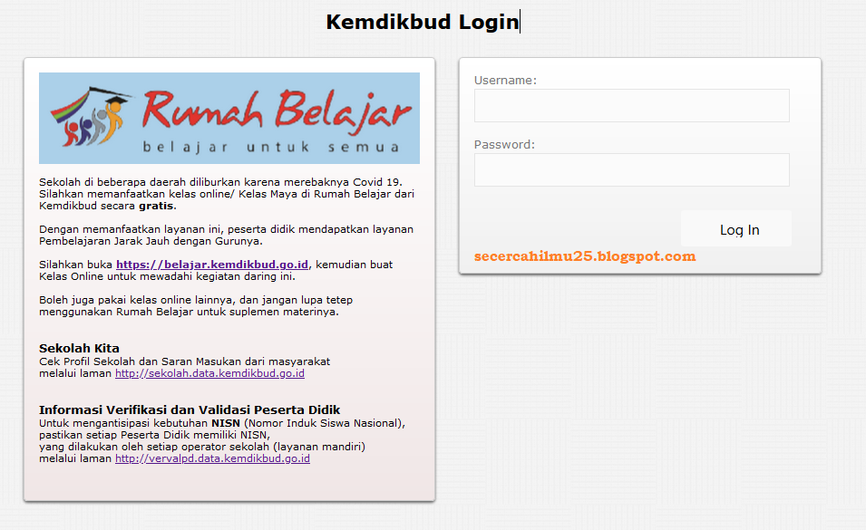 Cara Cek Dan Cetak Nisn Peserta Didik Paud Tk Kb Ra Tpa Sps Terbaru Keris