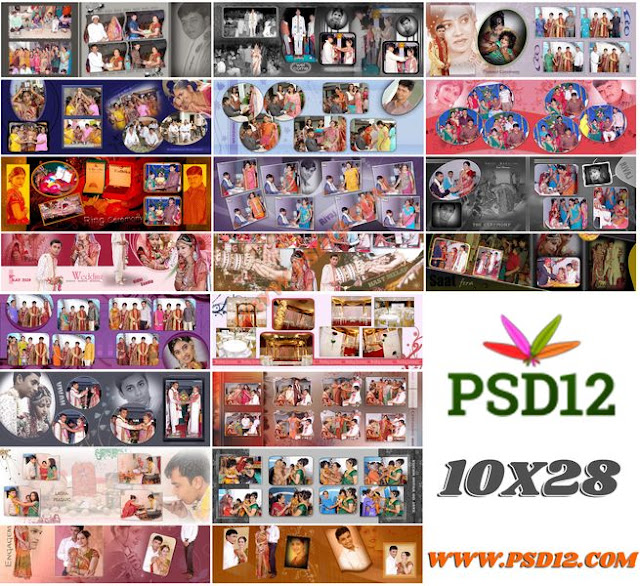 All Size Photo Album Big Big PSD Collection 10x28