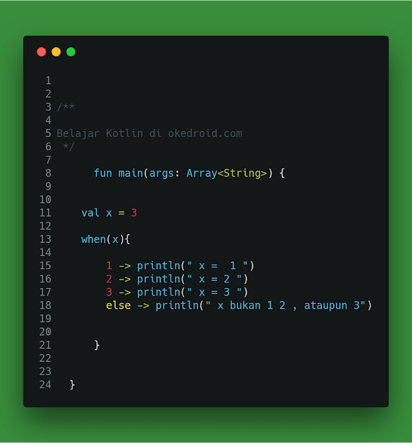 Belajar Mengenal Keyword When Pada Kegiatan Kotlin Java Media Kita