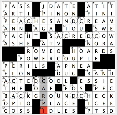 Rex Parker Does the NYT Crossword Puzzle: Big name in nail polish / TUE