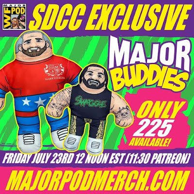 San Diego Comic-Con 2021 Exclusive Major Wrestling Figure Podcast Dylan “Hornswoggle” Postl & “Smart” Mark Sterling, Esq. Major Buddies Plush Set