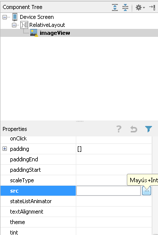 Atributo src de un ImageView
