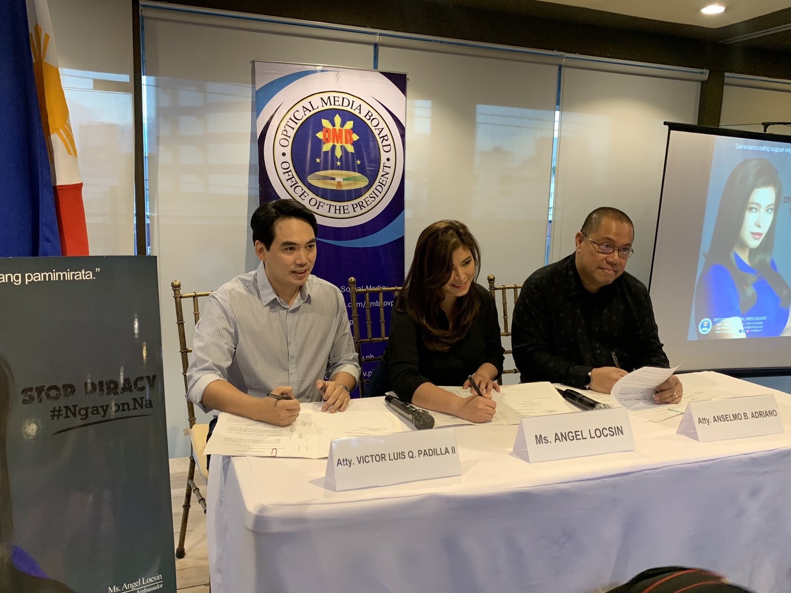 JUST IN Angel Locsin is the newest ambassador for AntiPiracy Campaign appointed by Optical