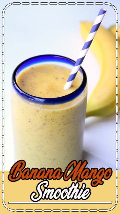 This fun combo of this Banana Mango Smoothie will surely have your taste buds doing a happy jig! So sit back anf enjoy this tasty smoothie all summer long!