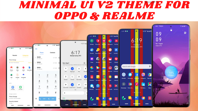 Chủ đề UI V2 tối thiểu cho oppo & realme || Hệ điều hành màu 5,6,7 & Giao diện người dùng Realme || Tất cả các thiết bị oppo & realme ||