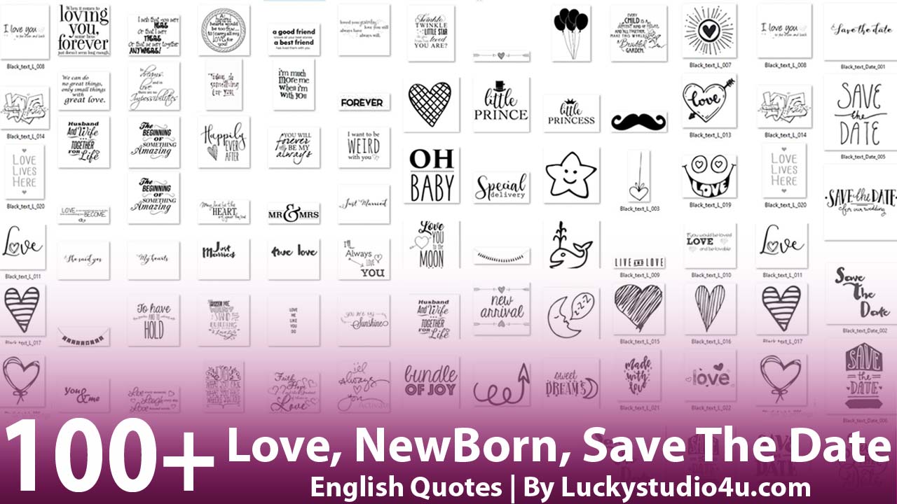 100+ Love, NewBorn, Save The Date English Quotes Pack Love, NewBorn, Save The Date Quotes