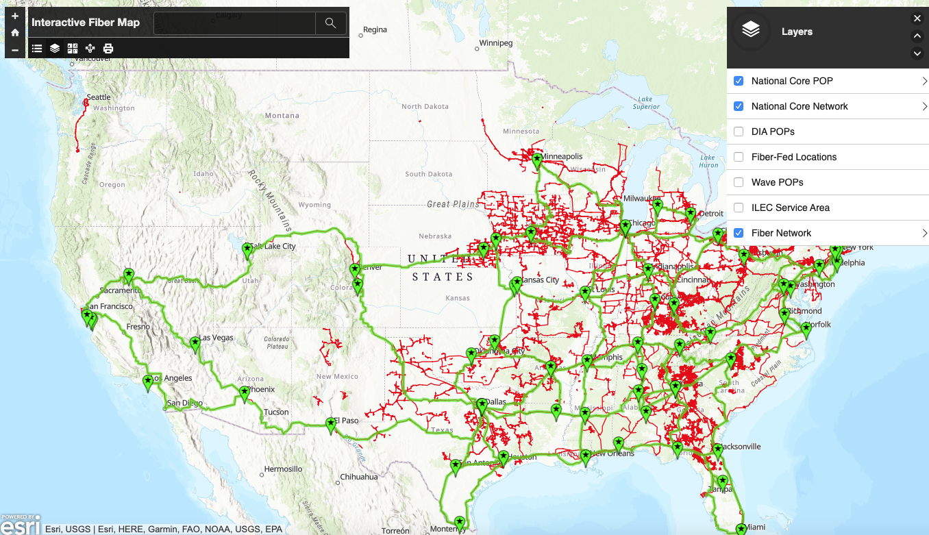 Windstream Internet Availability Map Converge! Network Digest: Windstream Carries 800G Wavelength Over 730Km  Using Infinera