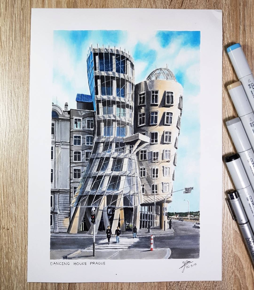 Dancing House - Prague, Czech Republic Editorial Image - Illustration of  czech, built: 75796605