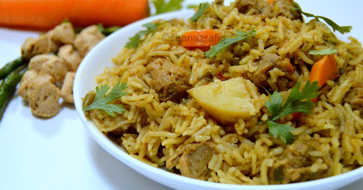 Love To Cook Arabic Style Soya Chunks & Vegetable Rice