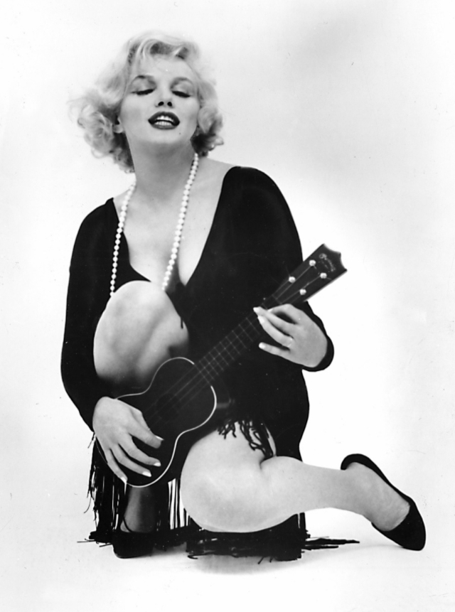 Photos of Monroe Playing With a For 'Some Like It Hot' in ~ Vintage Everyday
