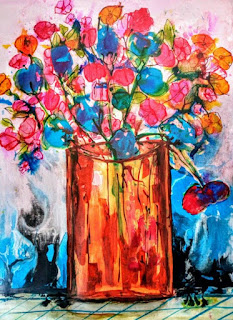 Flowers in a Vase, Miabo Enyadike