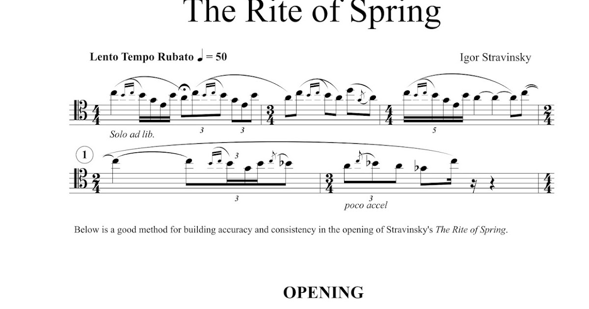 Barry Blogs Rite of Spring practice method