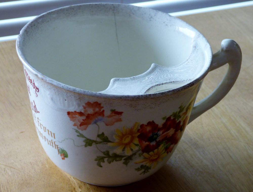 The Moustache Cup The Special Tea Cup Used by the Victorian Men to