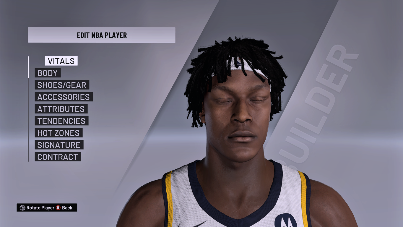 Myles Turner Cyberface, Hair and Body Model by 2kWAY40