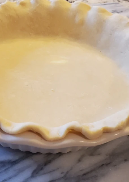 closeup of pie crust