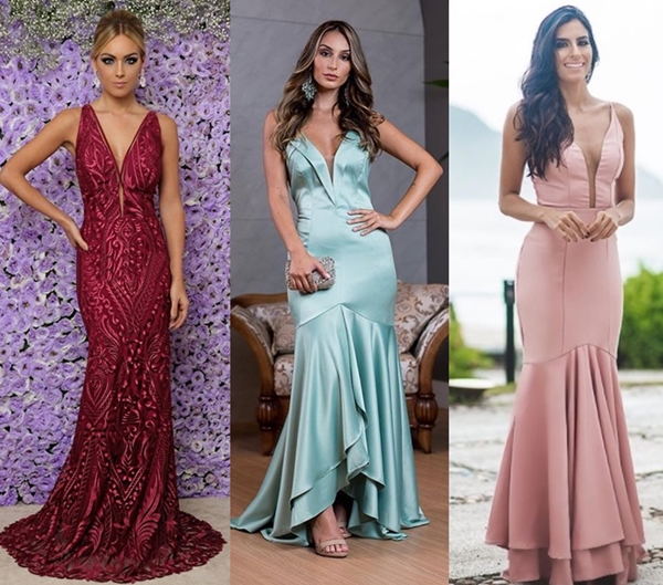 vestidos longos para casamento 2018