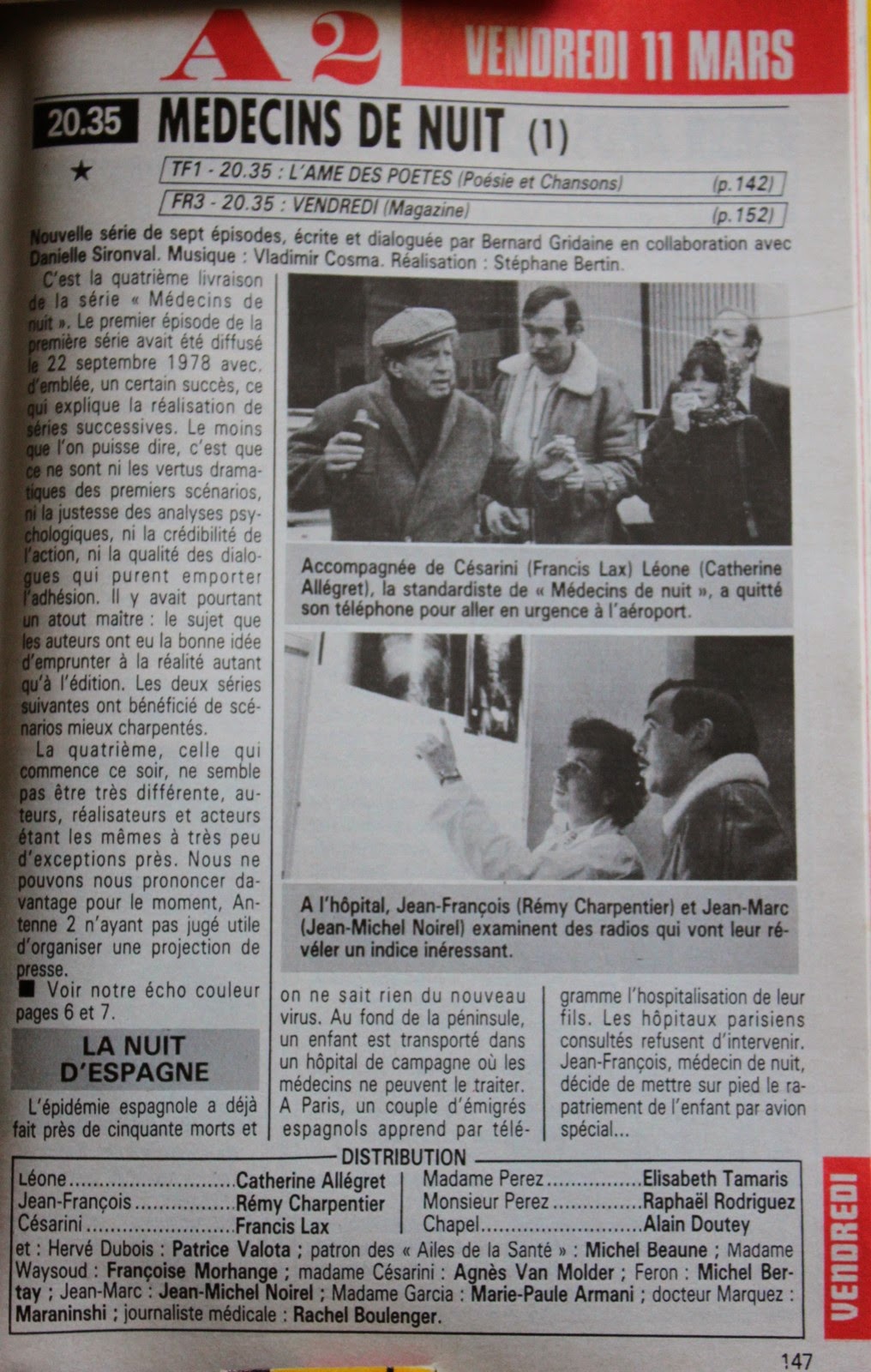 Médecin De Nuit Série Annee 80 La Télé des années 70 et 80: Médecins de nuit