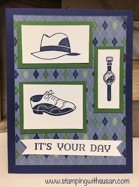 Stampin' Up!, Well Dressed, Susan LaCroix, www.stampingwithsusan.com, Manly man cards,