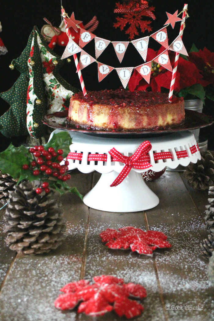 christmas-cheesecake, cheesecake-de-navidad, cheesecake-de-speculoos-y-mazapan