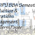 BBA Semester - 5 - Production and Operations Management  End Term Paper  (Dec 2018)(#ipumusings)