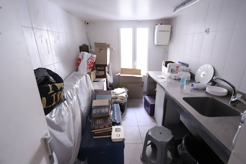 La Synagogue du Rabbi, au 17 rue des Rosiers, en plein travaux de