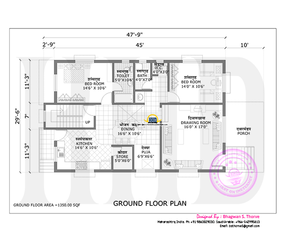 Ground floor drawing