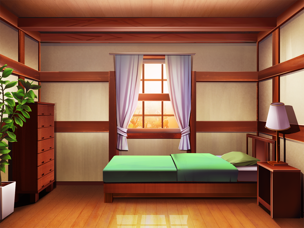 Anime Landscape: Anime Simple Bedroom Background