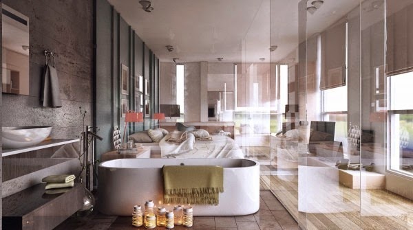 Inspired by nature bathroom design