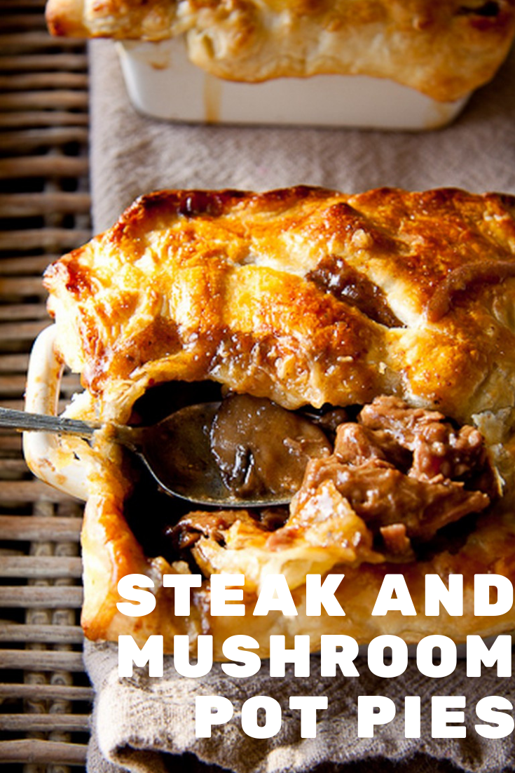 STEAK AND MUSHROOM POT PIES