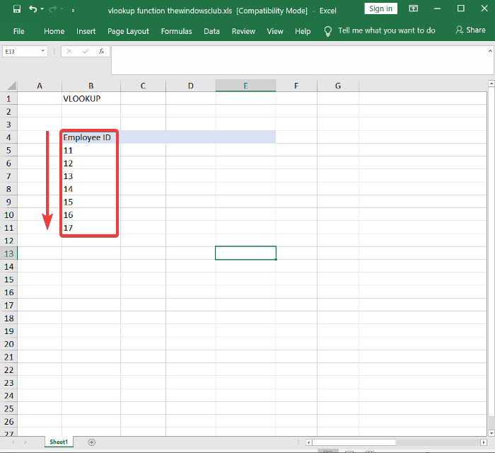 Función BUSCARV en Excel