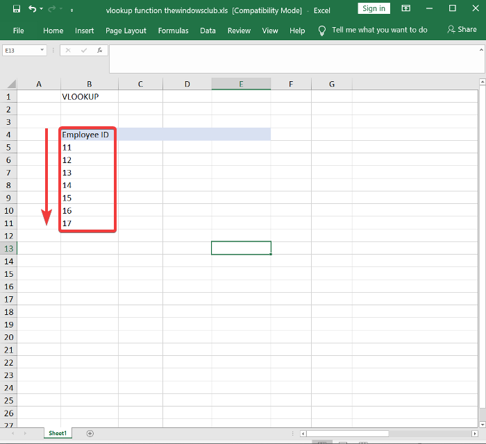 ฟังก์ชัน VLOOKUP ใน Excel