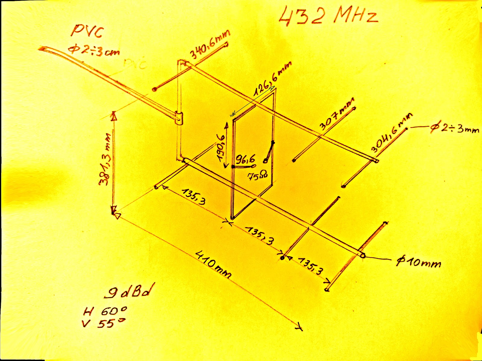 Антенна на 144 мгц своими руками из труб