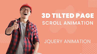 3D Tilted Page Scroll Animation