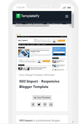 SEO Impact-Template Blog Responsive Dan SEO Dari Templateify, Cocok Untuk Publiser Adsense
