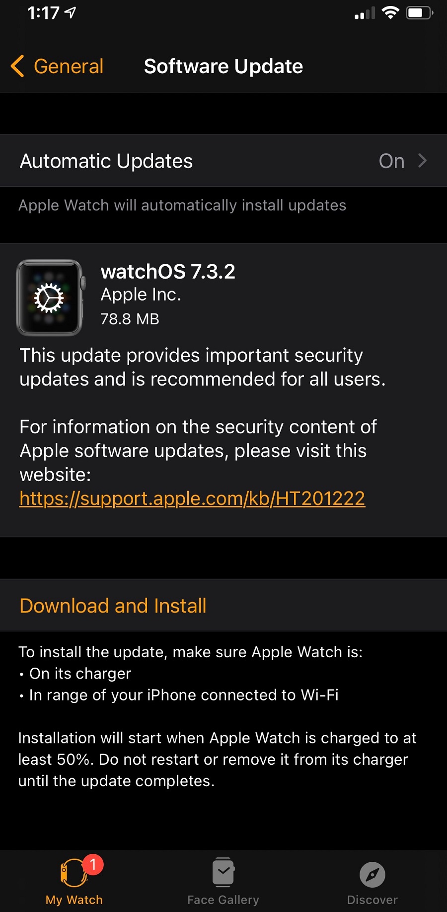 watchOS 7.3.2 Features