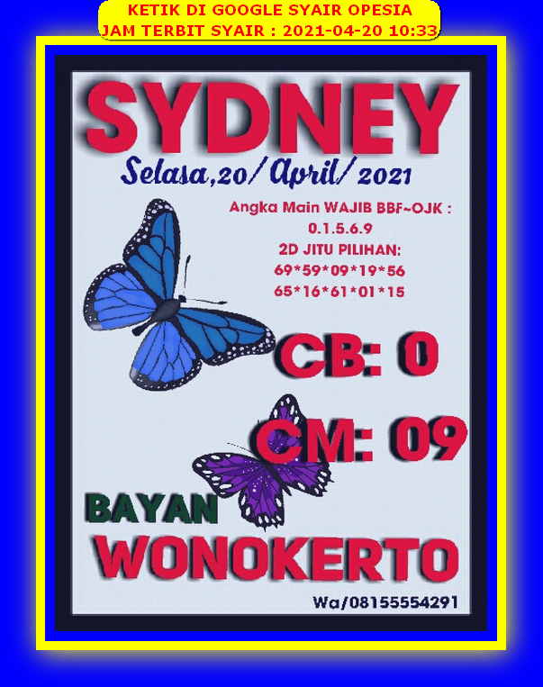 PREDIKSI togel sydney