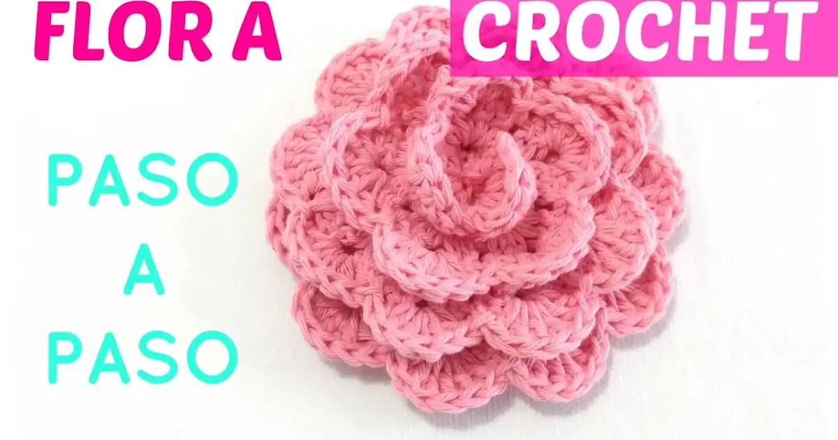 181. Cómo Tejer una Flor a Crochet Paso a Paso sin Perder Detalles