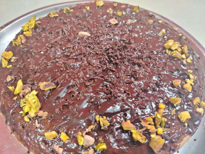 No Oven | Chocolate Pistachio Cake!