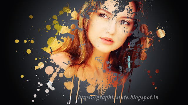 Paint Splash On Face Using Brush Tool In Photoshop CC