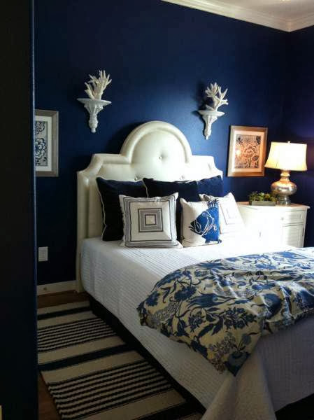 Deep Navy Bedroom » Minimalist Color Blue Bedrooms