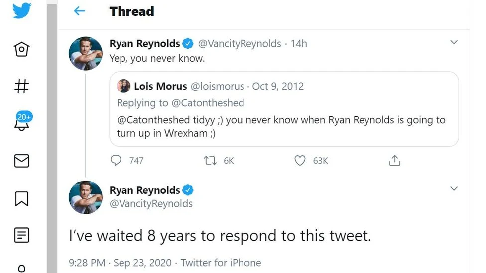 Ryan Reynolds Wrexam