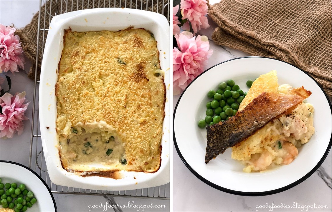 GoodyFoodies Recipe Easy Fish Pie with Cheesy Crust