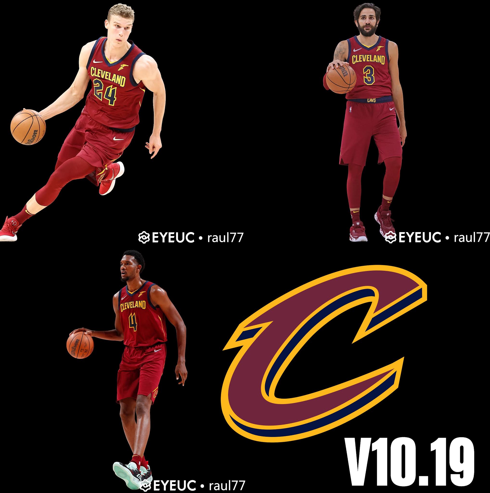 NBA 2K22 Cleveland Cavaliers Portraits Pack V10.19 by raul77