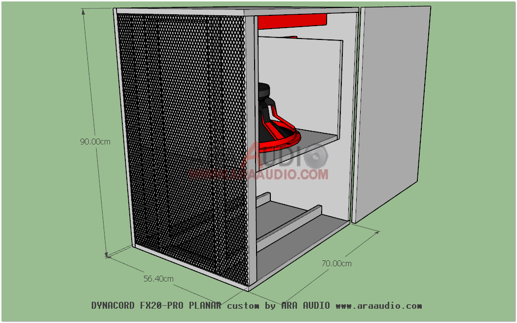 skema box dynacord 15 inch