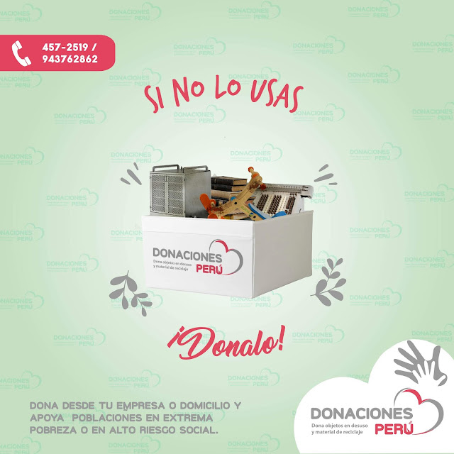 Si no lo usas Donalo - Donar - Donaciones - Dona Peru - Donalo